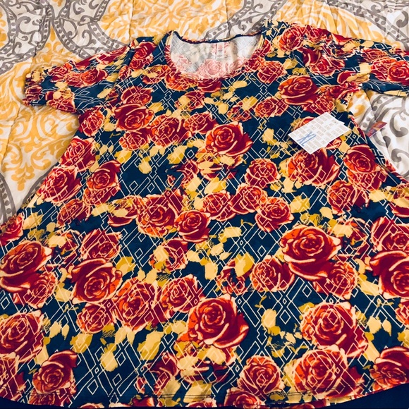 ♥️ SOLD on E-Bay!♥️Azure skirt perfect T floral XL - Picture 4 of 7